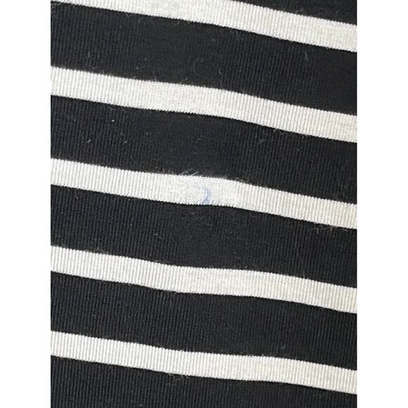 Chicos Coastal Striped Maxi Skirt 2X Black Striped Preppy Old Money Classic 80s - Picture 4 of 10